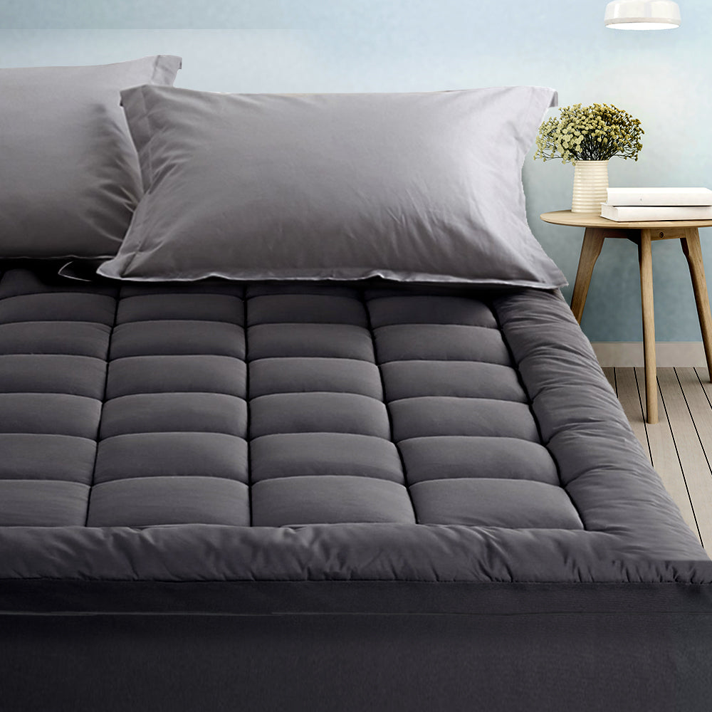 Giselle Bedding Bamboo Charcoal Mattress Topper - Single